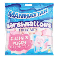 MANHATTAN MALLOW PINK & WITE 400G