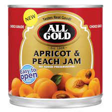 All Gold Apricot And Peach Jam 900g