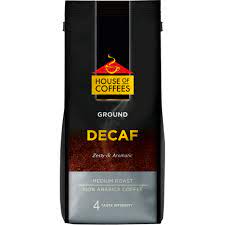 HOUSE OF COFFEES GROUND  DECAF 250G