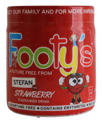 FOOTY S COOLDRINKS POWDER 450G STRAWBERRY