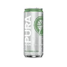 PURA SODA SOFT DRINK CUCUMBER & LIME 300ML