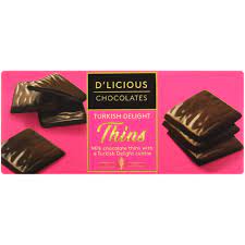 D LICIOUS CHOCOLATES TURKISH DELIGHT THINS 135G