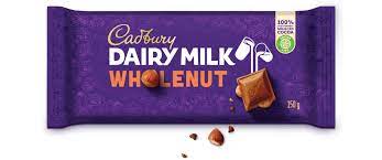 CADBURY DAIRY MILK 150G SLAB WHOLENUT