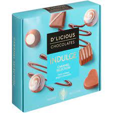 D LICIOUS CHOCOLATES INDULGE CARAMEL SELECTION 60G