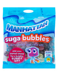 MANHATTAN CANDY SUGA BUBBLES 125G