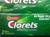 CLORETS 2PC GUM MINI GREEN BOX ORIGINAL MINT FLAVOURED