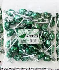 HOTLIPS LOLLIPOPS GREEN 20 S