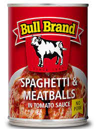 BULL BRAND SPAGHETTI & MEAT BALLS 400G