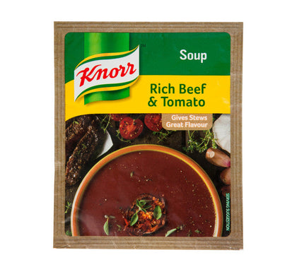 KNORR PACKET SOUP 50G BEEF & TOMATO