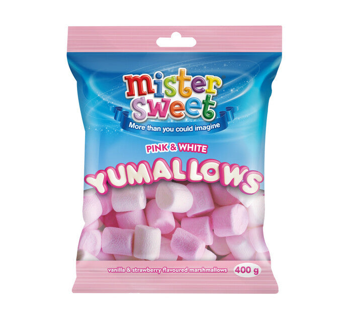 MISTER SWEET PINK & WHITE M/MALLOWS 400G