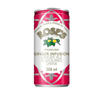 ROSES SPARKLING GINGER INFUSION GINGER ALE 200ML