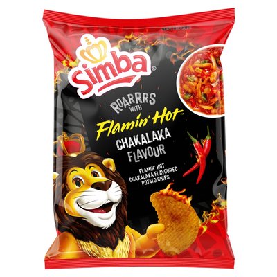 SIMBA POTATO CHIPS FLAMIN HOT CHAKALAKA 120G